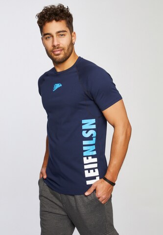 Leif Nelson T-Shirt in Blau