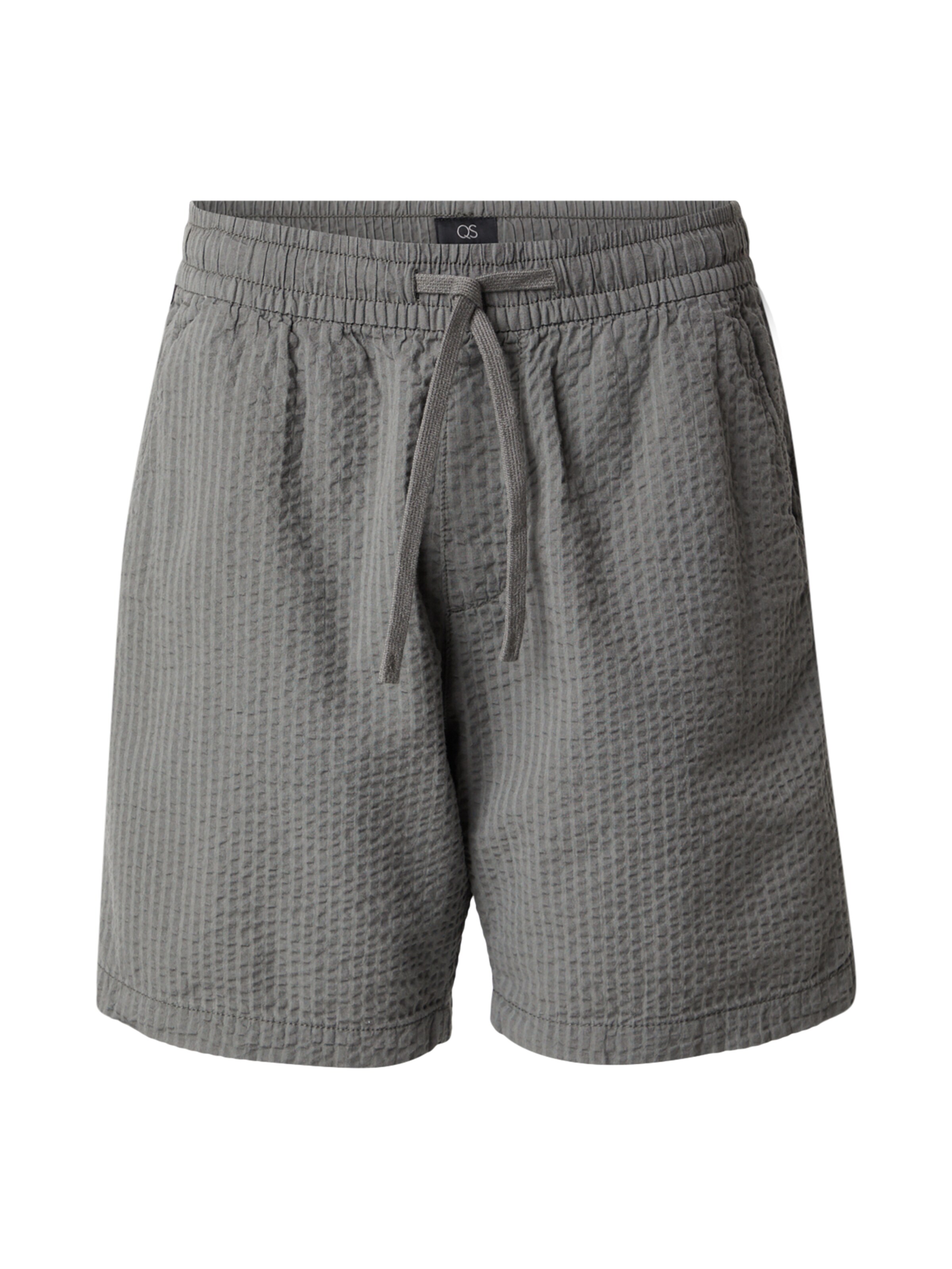 QS - Loosefit Calças em cinzento: frente