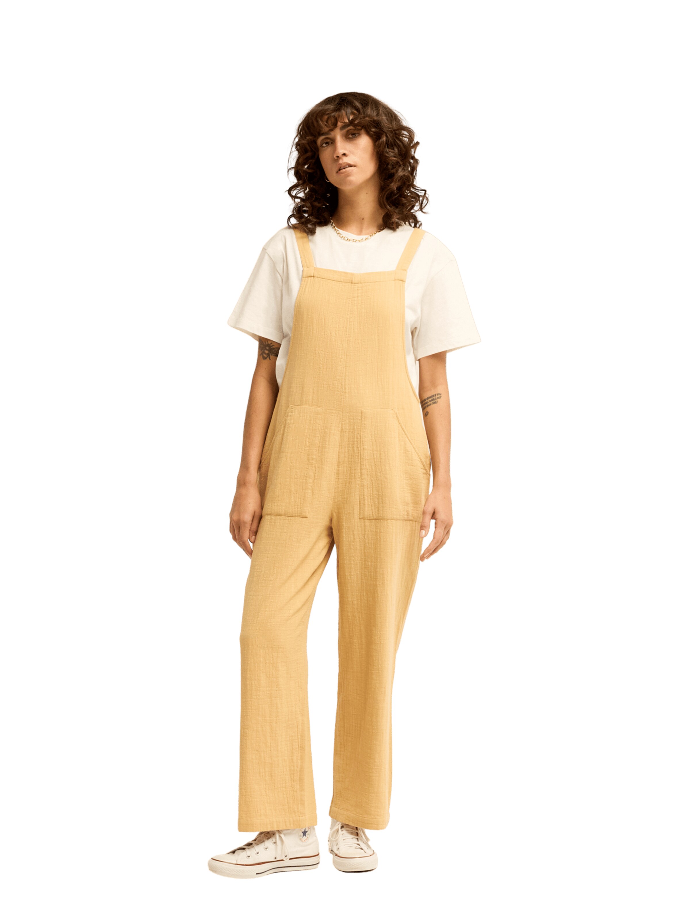 BILLABONG Latzhose 'Pacific Time' in Gelb: Vorderseite