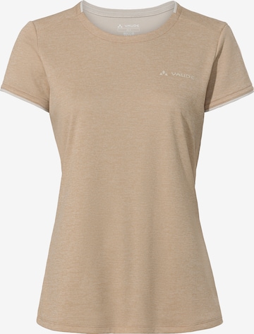 VAUDE Performance shirt 'Essential' in Beige: front