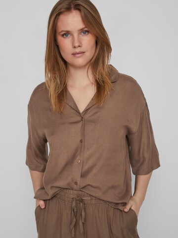 VILA Blouse 'Pricil' in Brown