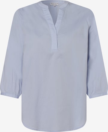 Marie Lund Blouse in Blauw: voorkant