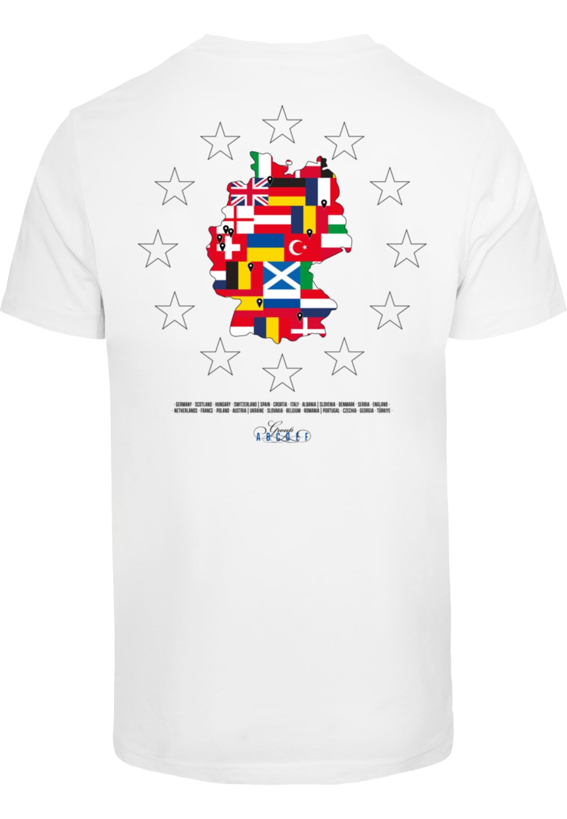 Maglietta 'Euro Map' di Mister Tee in bianco