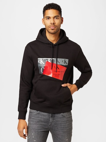 Calvin Klein Jeans Sweatshirt in Black: front