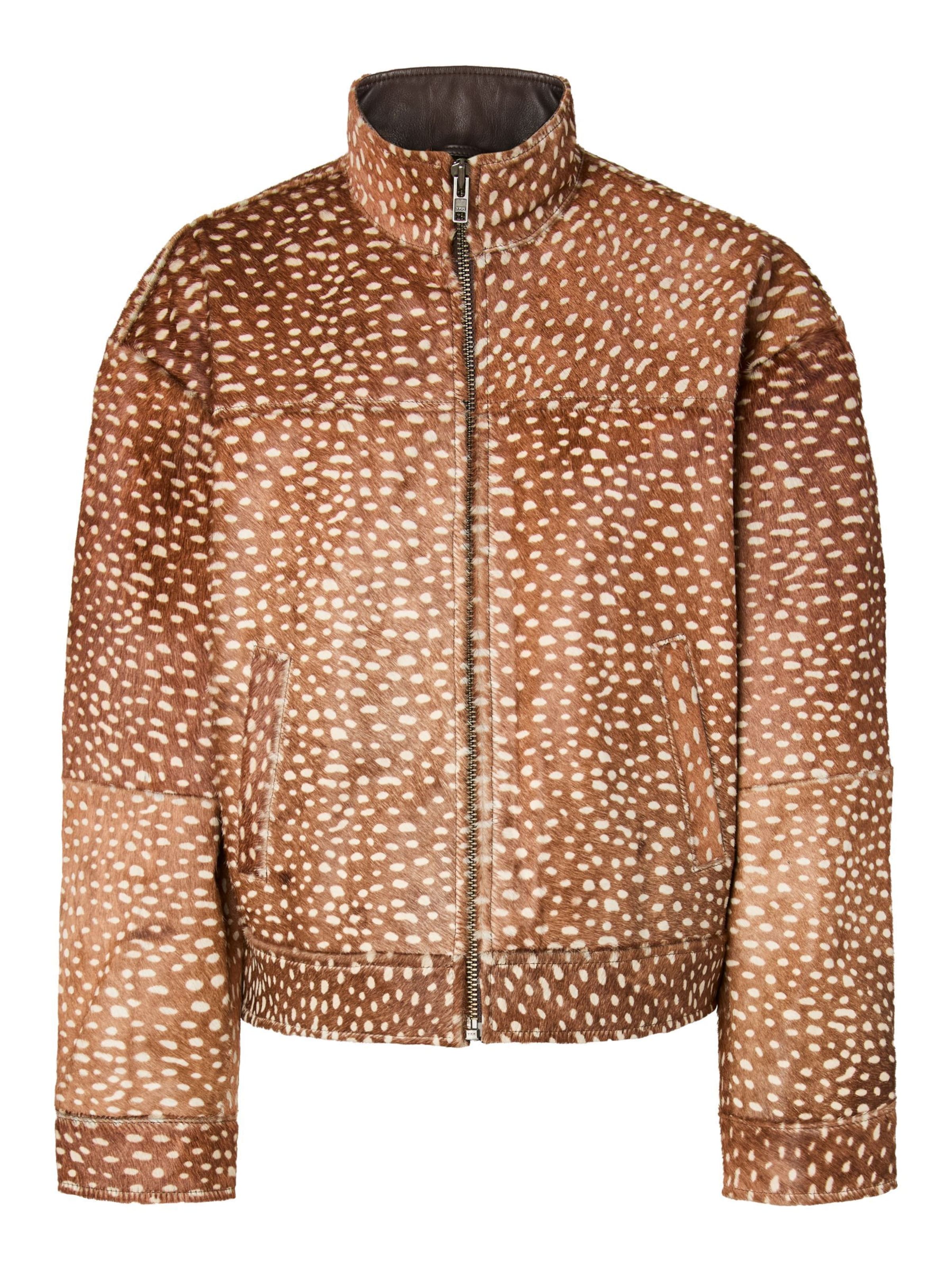 PIECES Between-season jacket 'ODA' in Brown: front