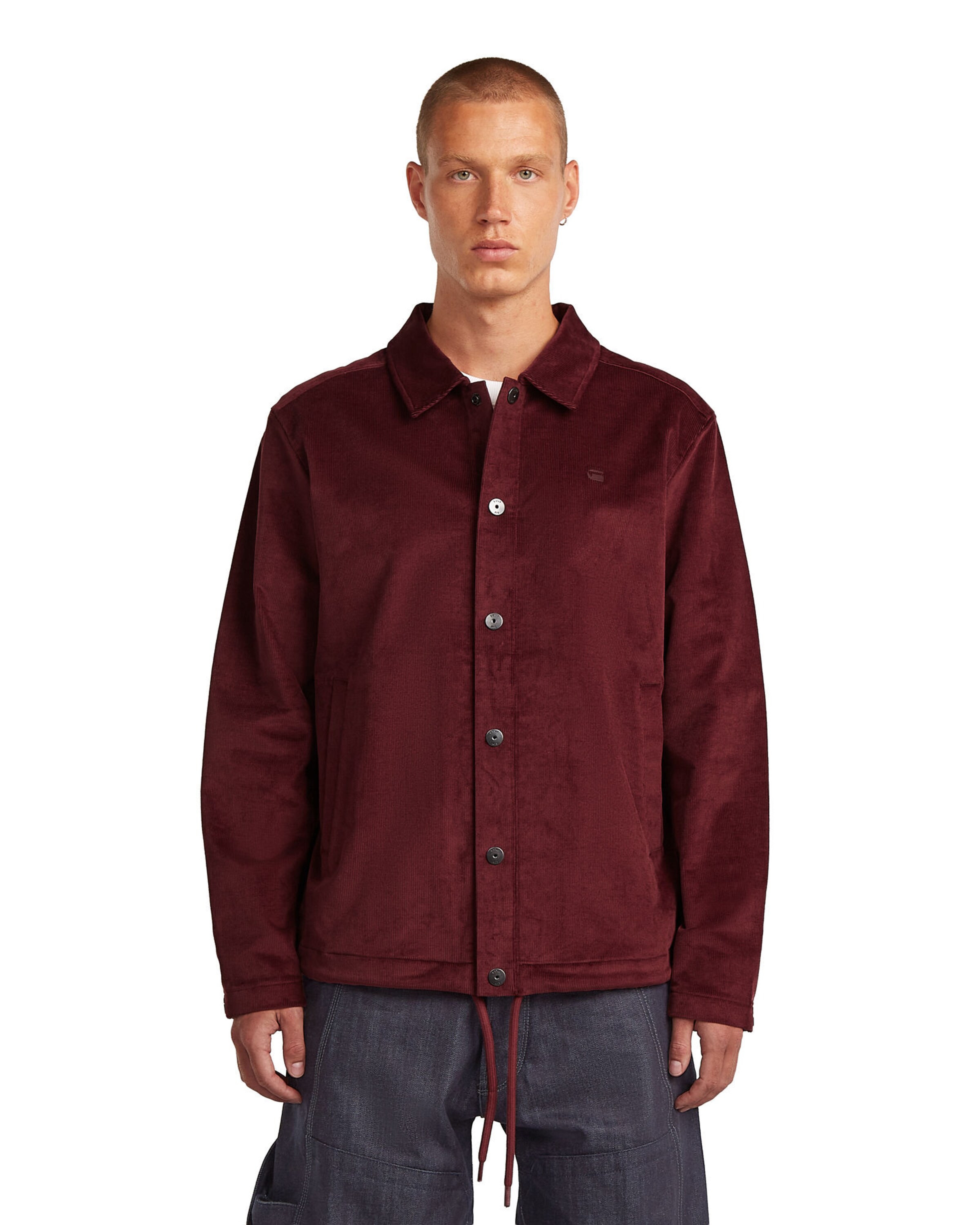 G-STAR Sweatvest in Rood: voorkant