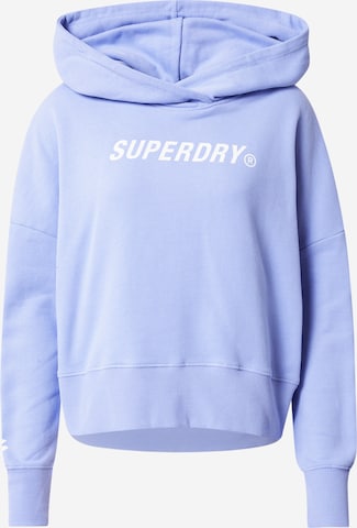 Sweat-shirt Superdry en violet : devant