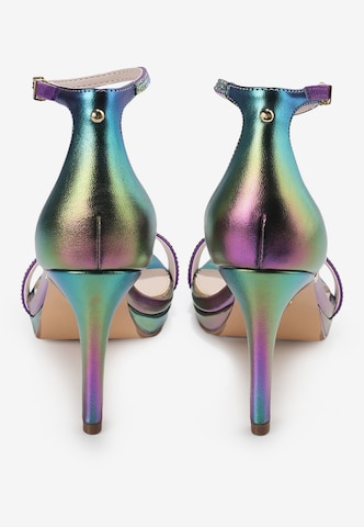 BUFFALO Дамски обувки на ток с отворена пета 'MONROE' в кафяво