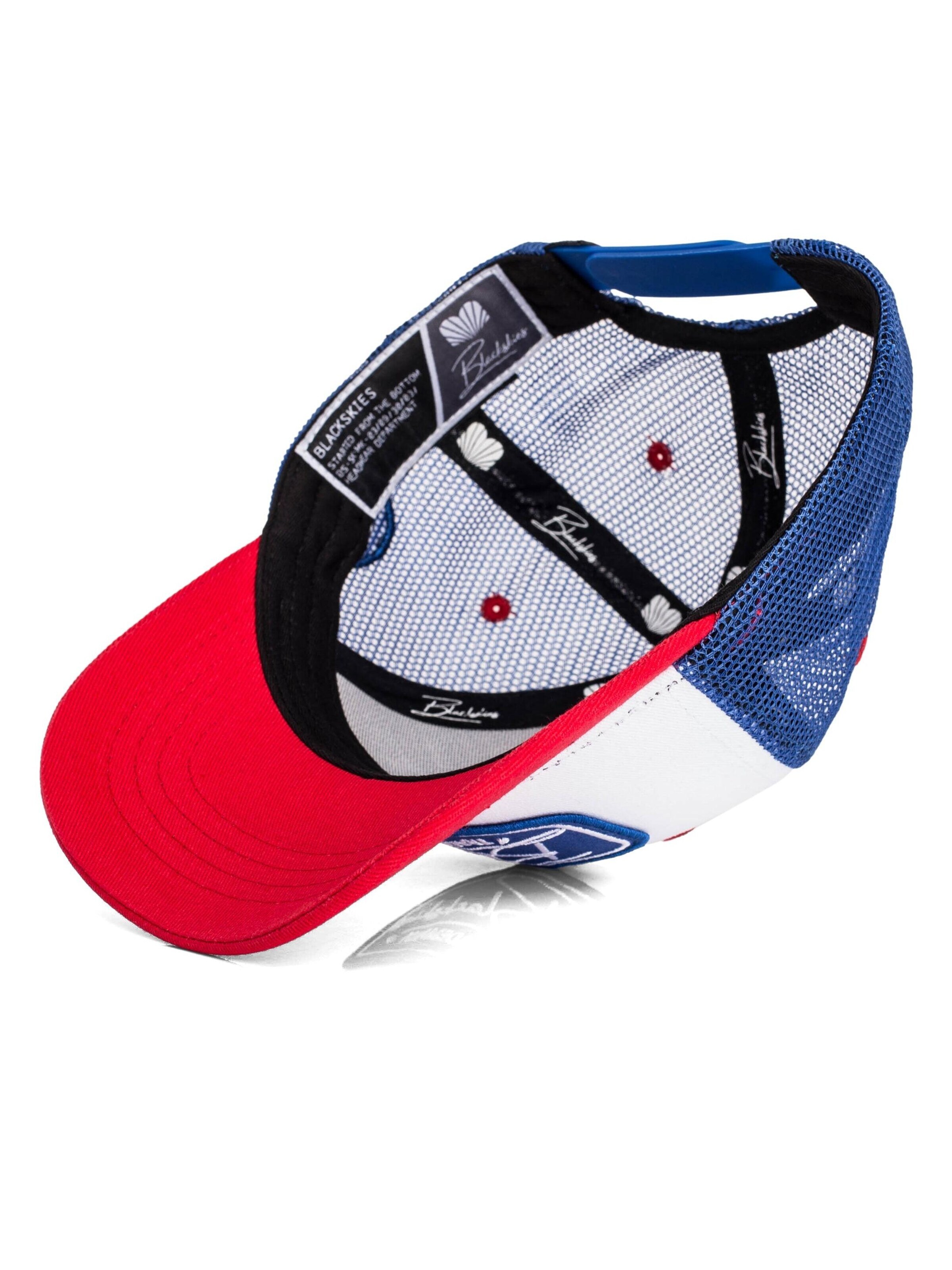 Blackskies Cap 'Race Baseball Cap Kids White-Blue-Red' in White