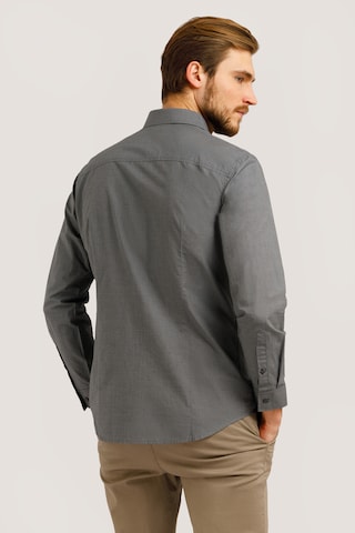 Finn Flare Regular fit Business Shirt 'Basic' in Grey