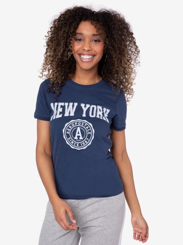 T-shirt 'New York' AÉROPOSTALE en bleu : devant