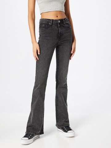 Urban Classics Flared Jeans i sort: forside