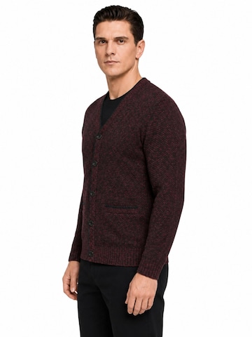 ALLTHEMEN Knit Cardigan in Red