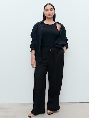 MANGOLoosefit Hlače 'SCOTT' - crna boja