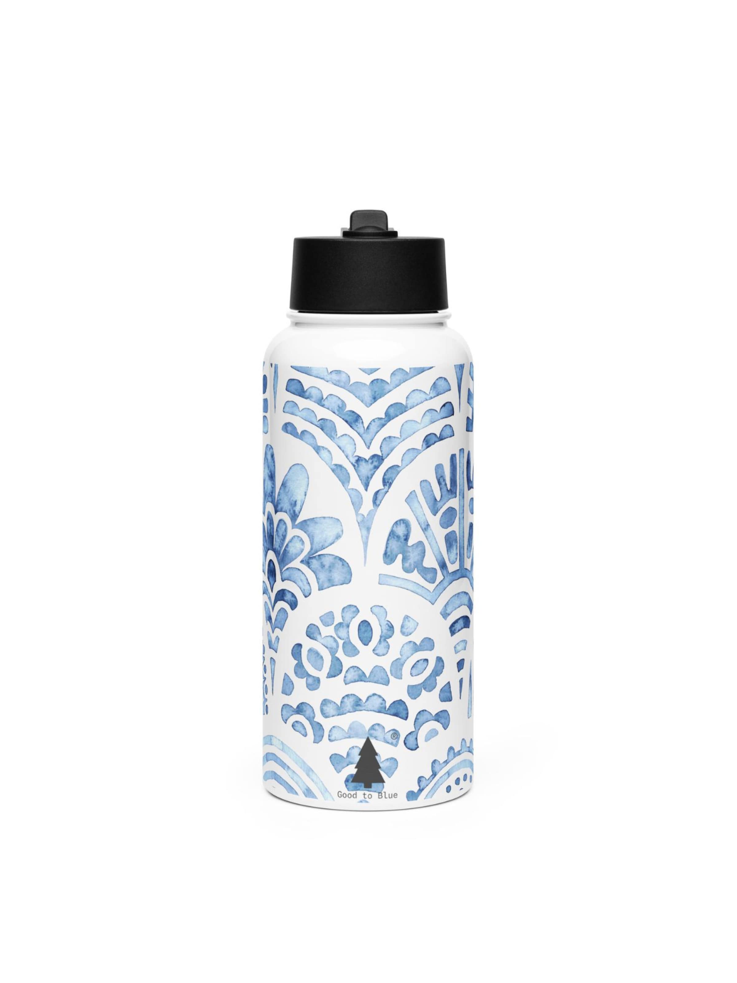 Good to Blue Trinkflasche 'Greek Drinking Bottle, 950 ml'‌‌‌‌‌ in Weiß: Vorderseite