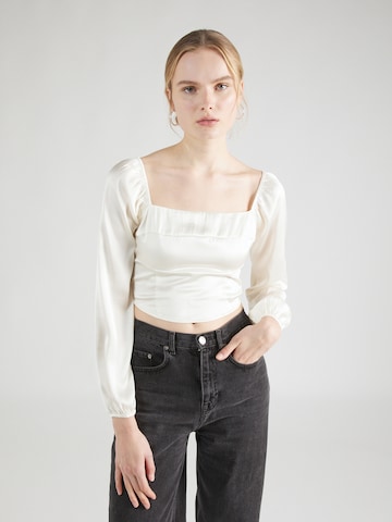 HOLLISTER Blouse 'EMEA' in Wit: voorkant