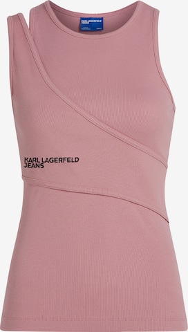 Top di KARL LAGERFELD JEANS in rosa: frontale
