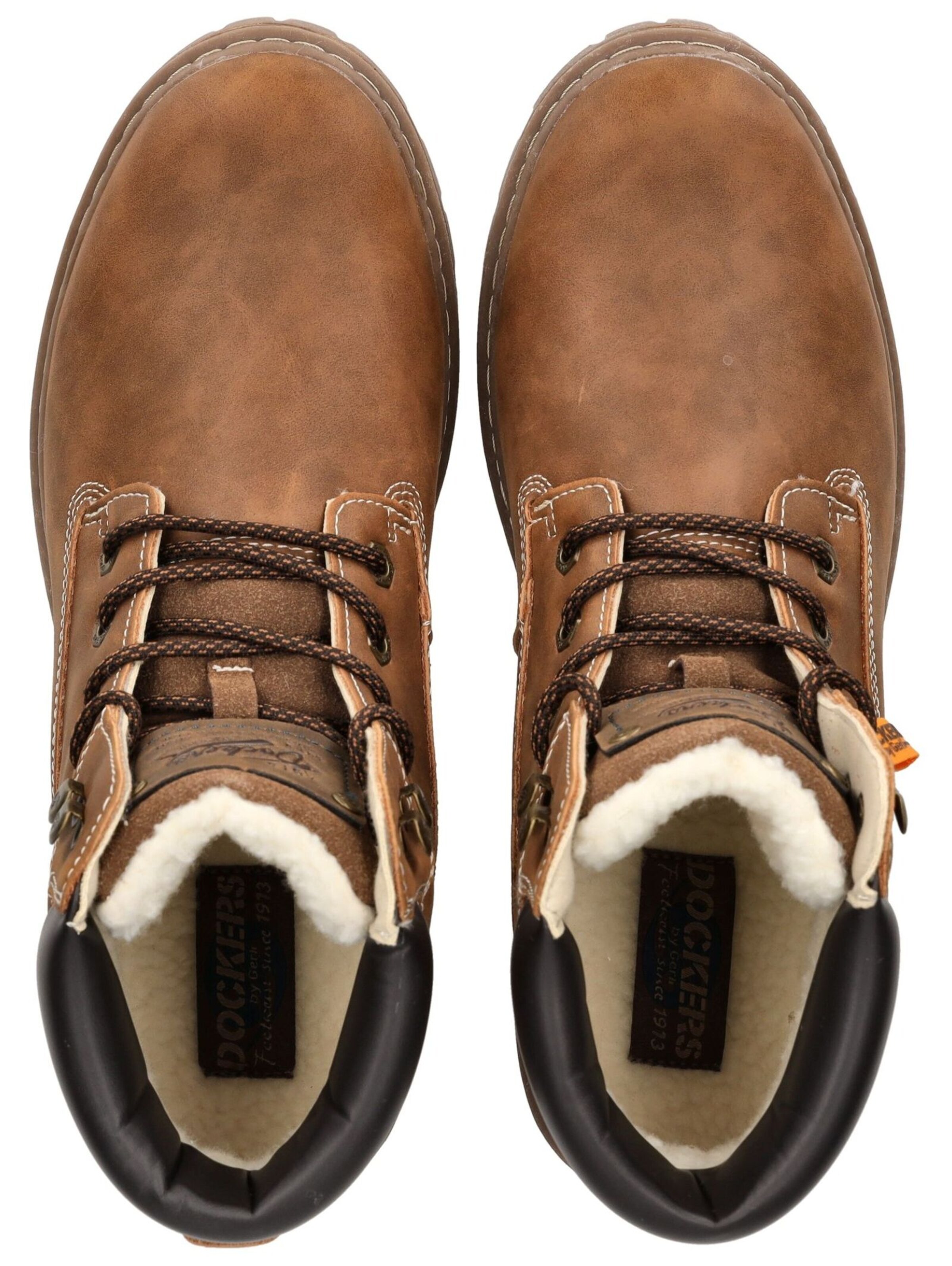 Bottines à lacets Dockers by Gerli en marron