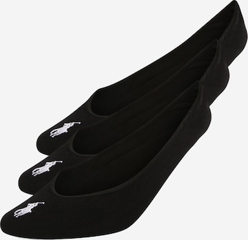 Polo Ralph Lauren Ankle Socks in Black: front