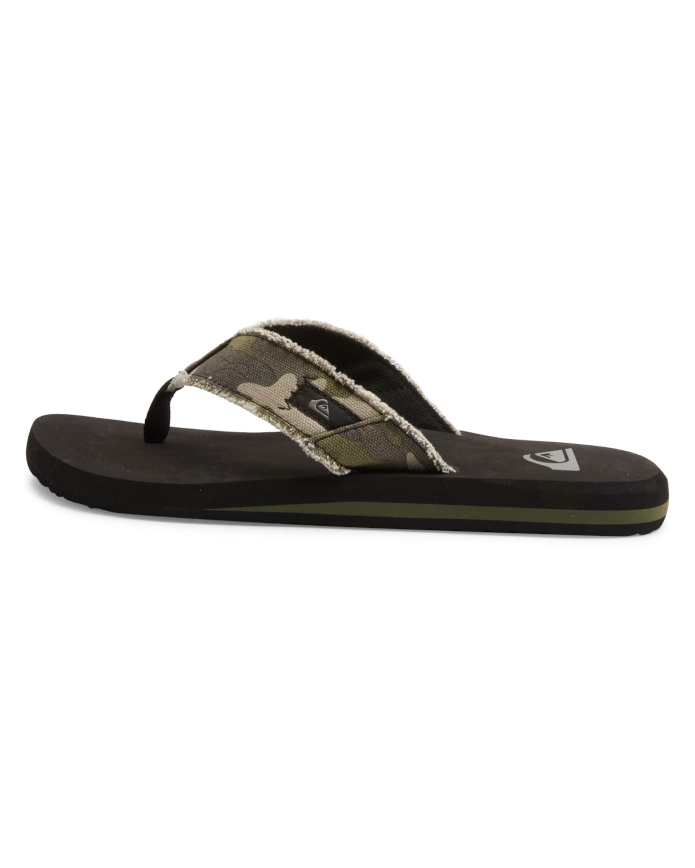 QUIKSILVER Teenslippers 'Monkey Abyss' in Zwart: voorkant