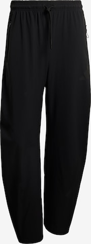 ADIDAS SPORTSWEAR Loose fit Sports trousers 'Z.N.E.' in Black: front