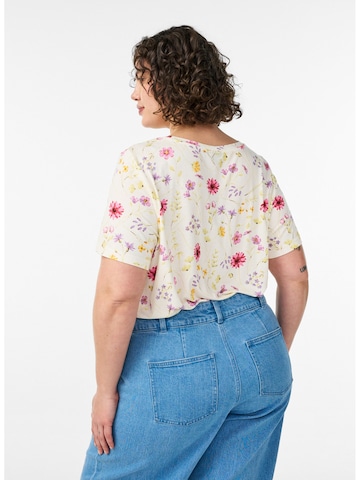 Zizzi Shirt 'VMalis' in Wit