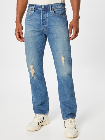 LEVI'S ® Regular Jeans '501' in Blauw: voorkant