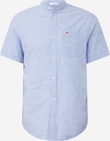 Tommy Jeans - Regular Fit Camisa 'MAO' em azul: frente