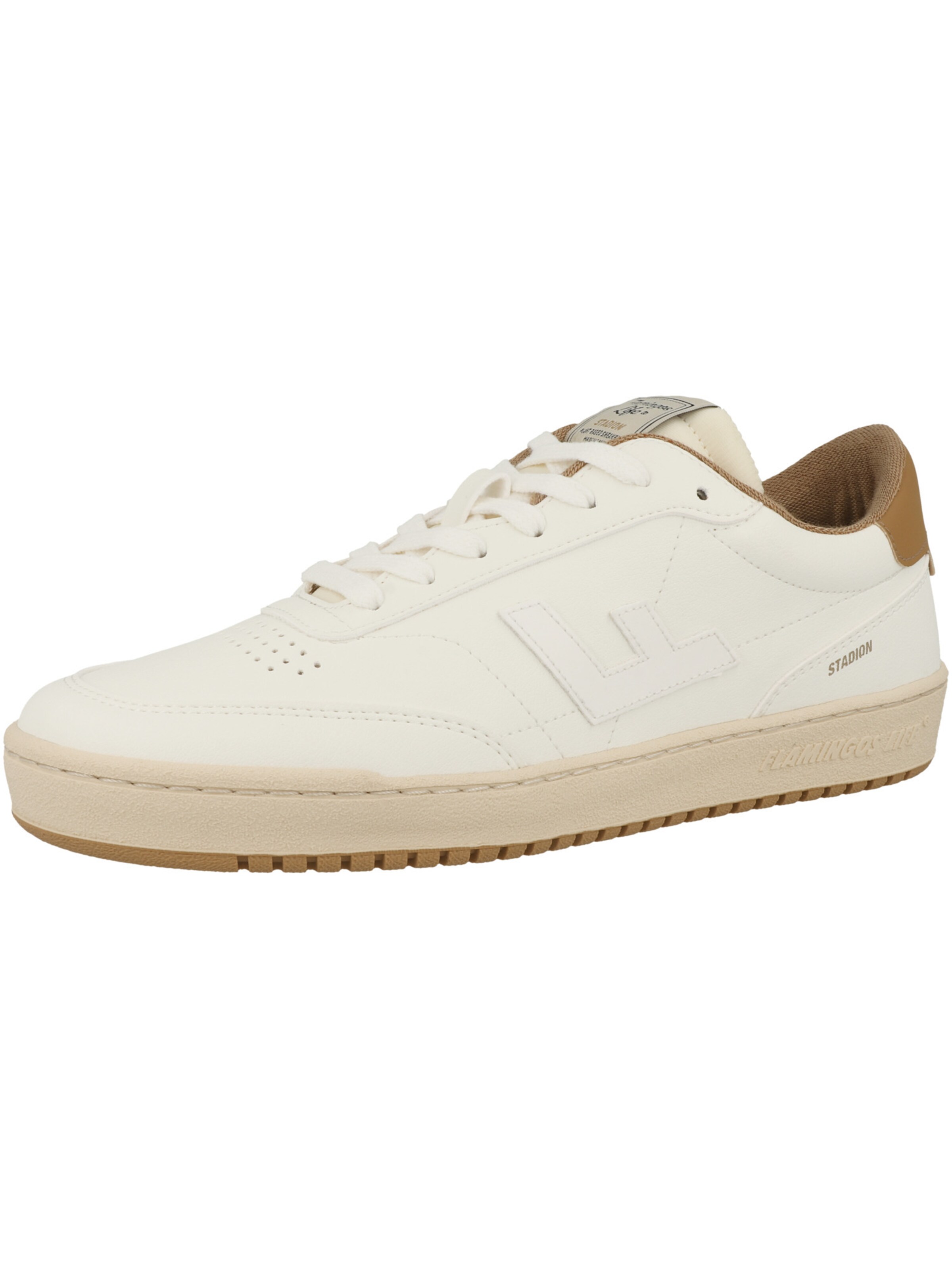 Flamingos Life Platform trainers 'Stadion' in White: front