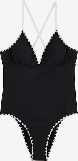 Maudymosi kostiumėlis iš WE Fashion, spalva – juoda / balta, Prekių apžvalga