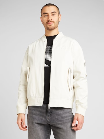 Karl Lagerfeld Přechodná bunda – bílá: přední strana