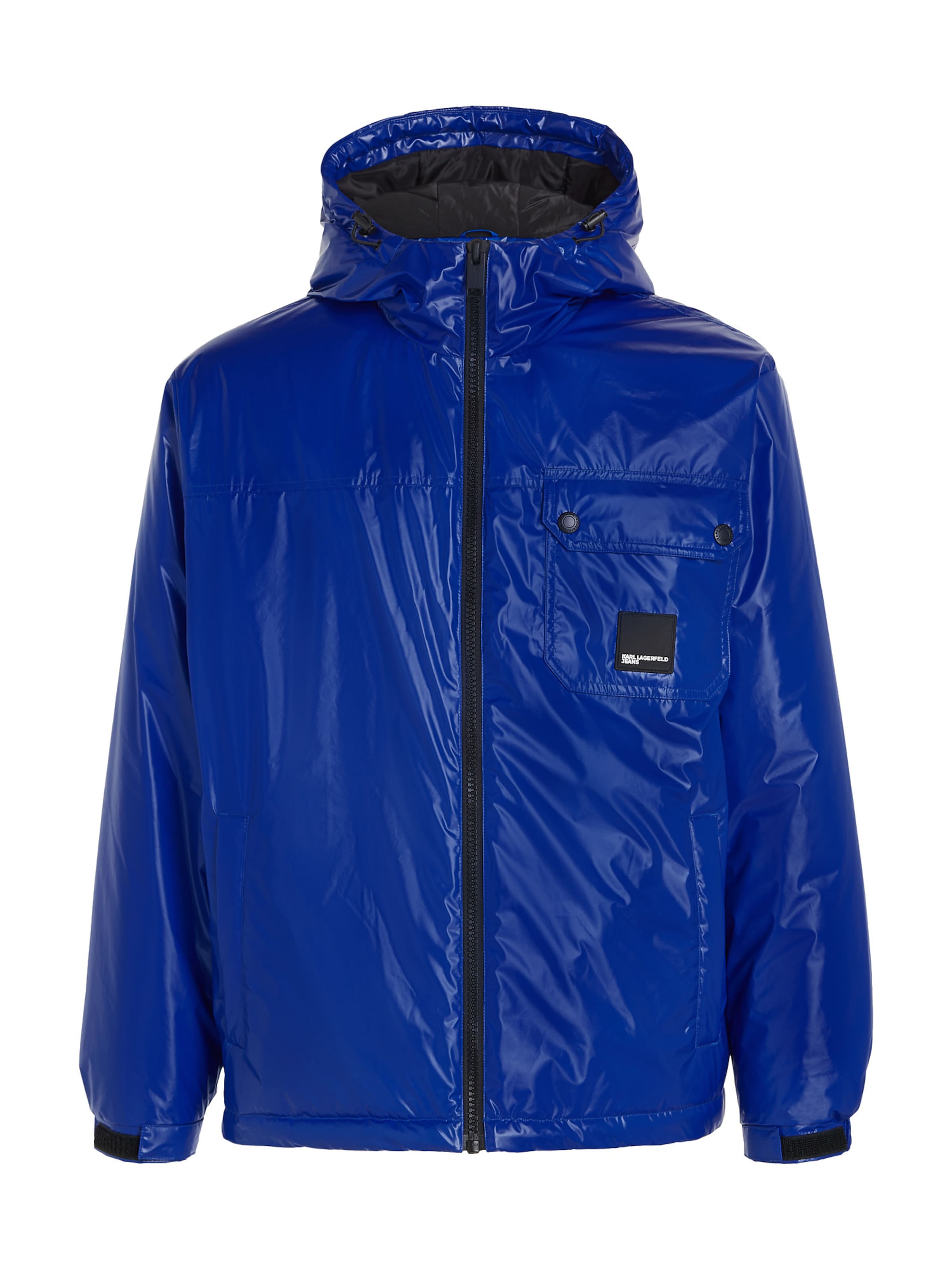 KARL LAGERFELD JEANS Prechodná bunda - Modrá: predná strana