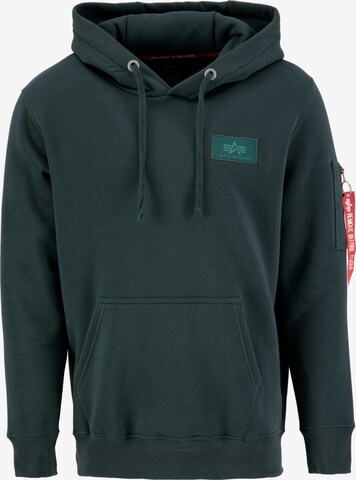 ALPHA INDUSTRIES Sweatshirt in Groen: voorkant