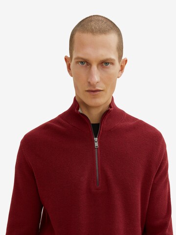 TOM TAILOR - Pullover em vermelho