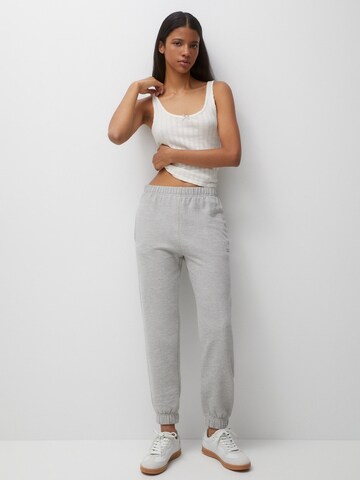 Pull&Bear Tapered Hose in Grau