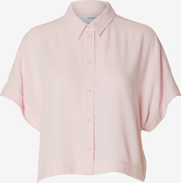 SELECTED FEMME - Blusa 'Viva' em rosa: frente