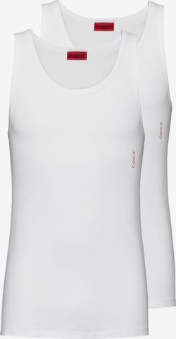HUGO Red - Camiseta térmica en blanco: frente