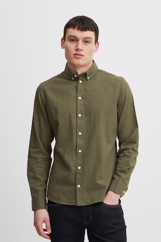 Casual Friday Slim fit Overhemd 'Anton' in Groen: voorkant