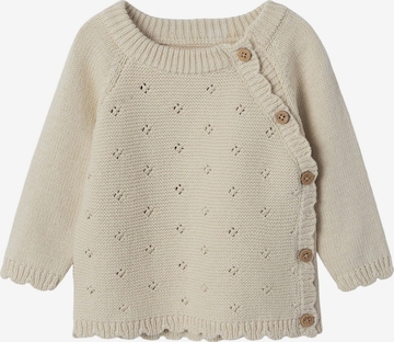 NAME IT Knit Cardigan in White: front