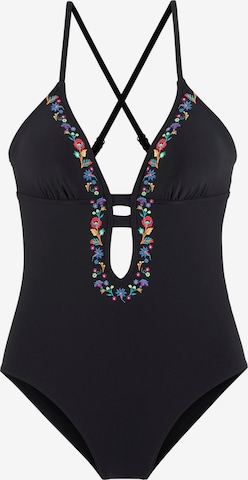 BUFFALO Regular Swimsuit 'Flori' in Black: front