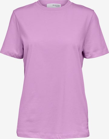 SELECTED FEMME T-shirt i lila: framsida