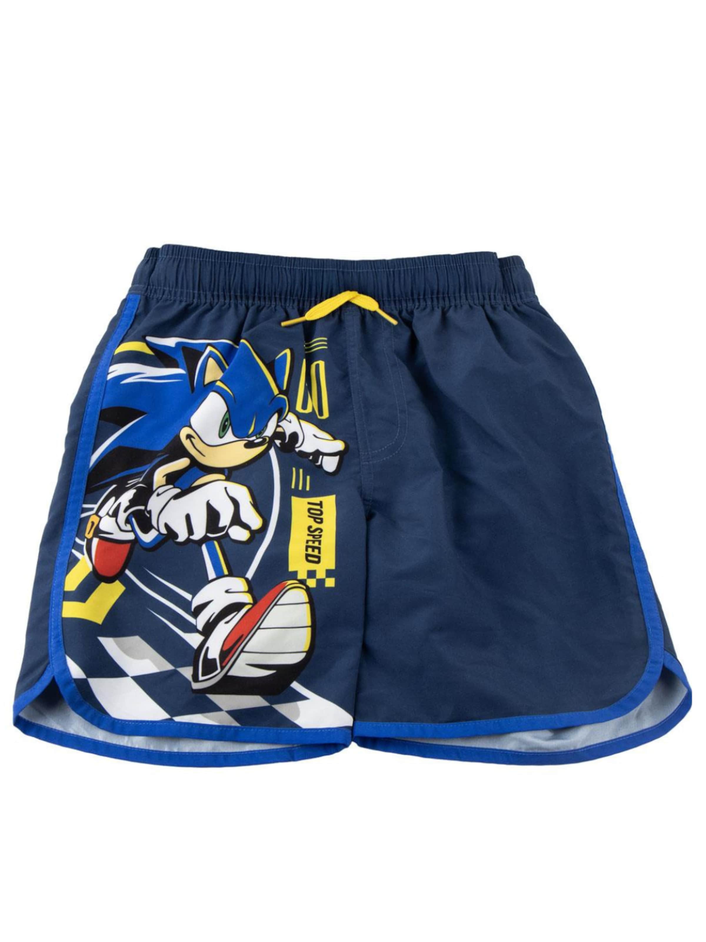Cerdá Swimming shorts 'Sonic the Hedgehog Swim Shorts – Navy Blue' in Blue: front