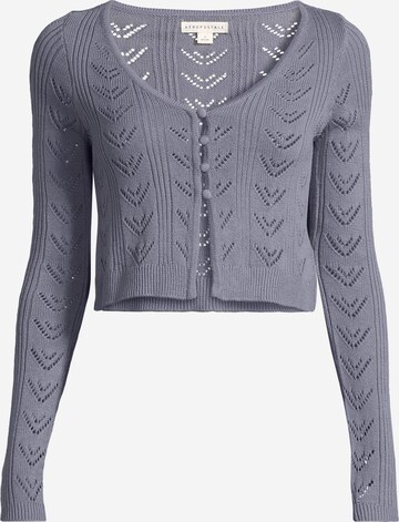 AÉROPOSTALE Knit Cardigan in Grey: front