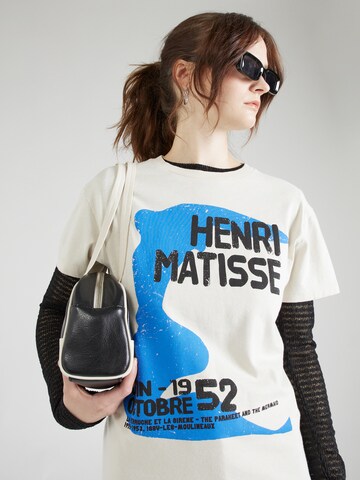 TOPSHOP Μπλουζάκι 'Henri Matisse' σε μπεζ