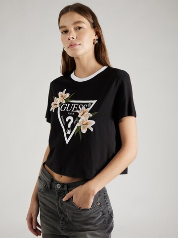 GUESS - Camiseta 'ZOEY' en negro: frente