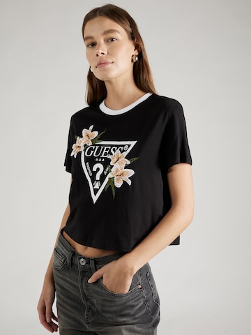 GUESS T-Shirt 'ZOEY' in Schwarz: predná strana