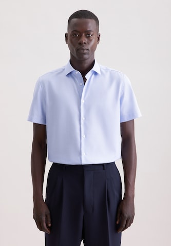 SEIDENSTICKER Slim fit Business shirt in Blue: front