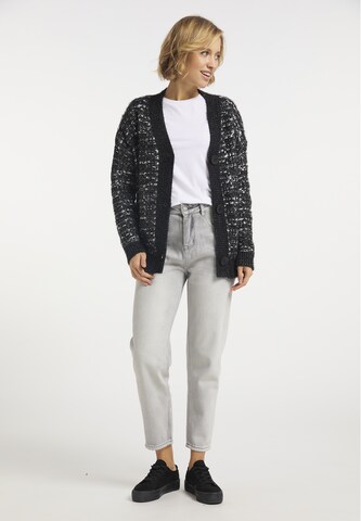 usha BLUE LABEL Knit Cardigan in Black