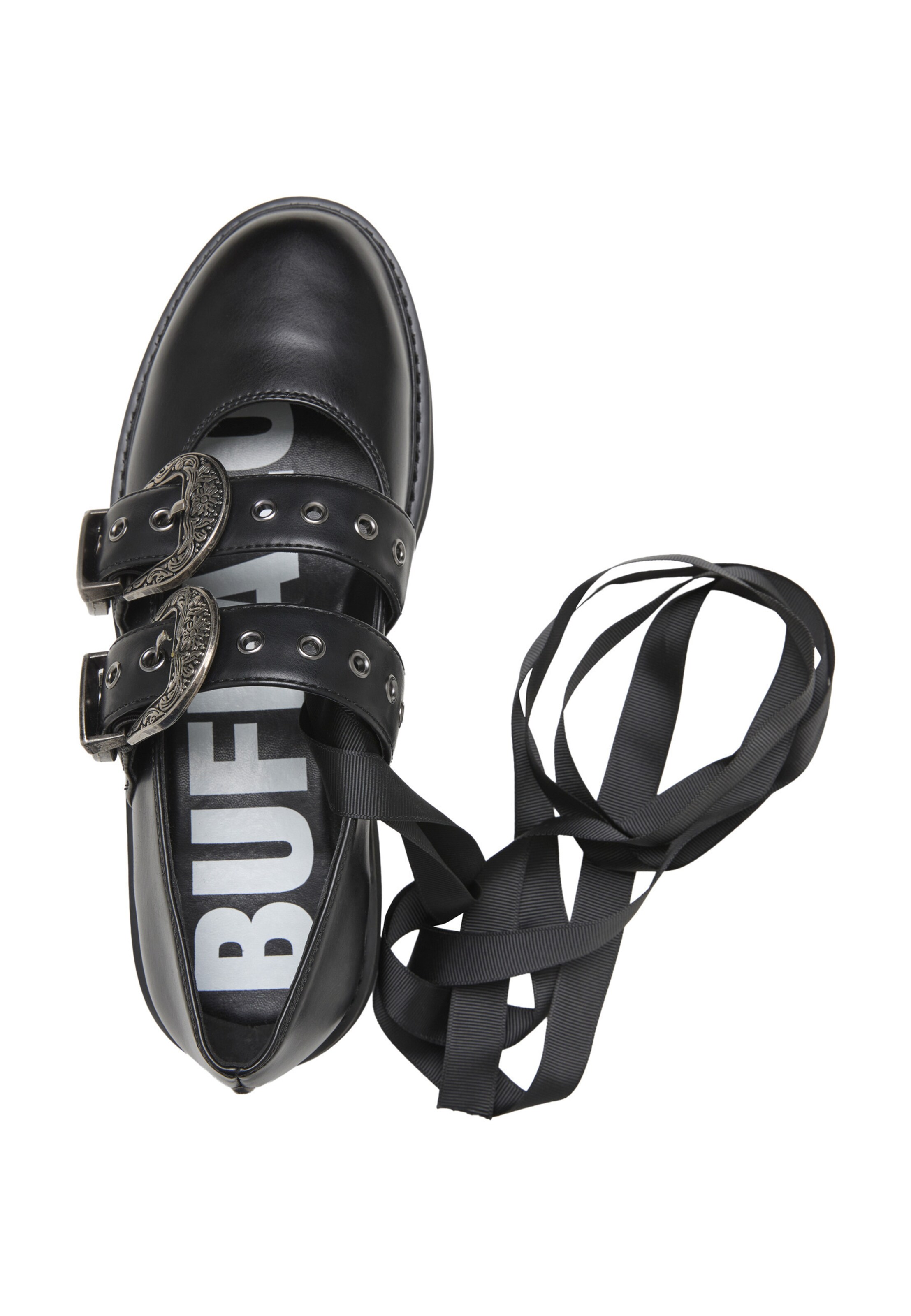 BUFFALO - Sabrina com tiras 'Darya' em preto