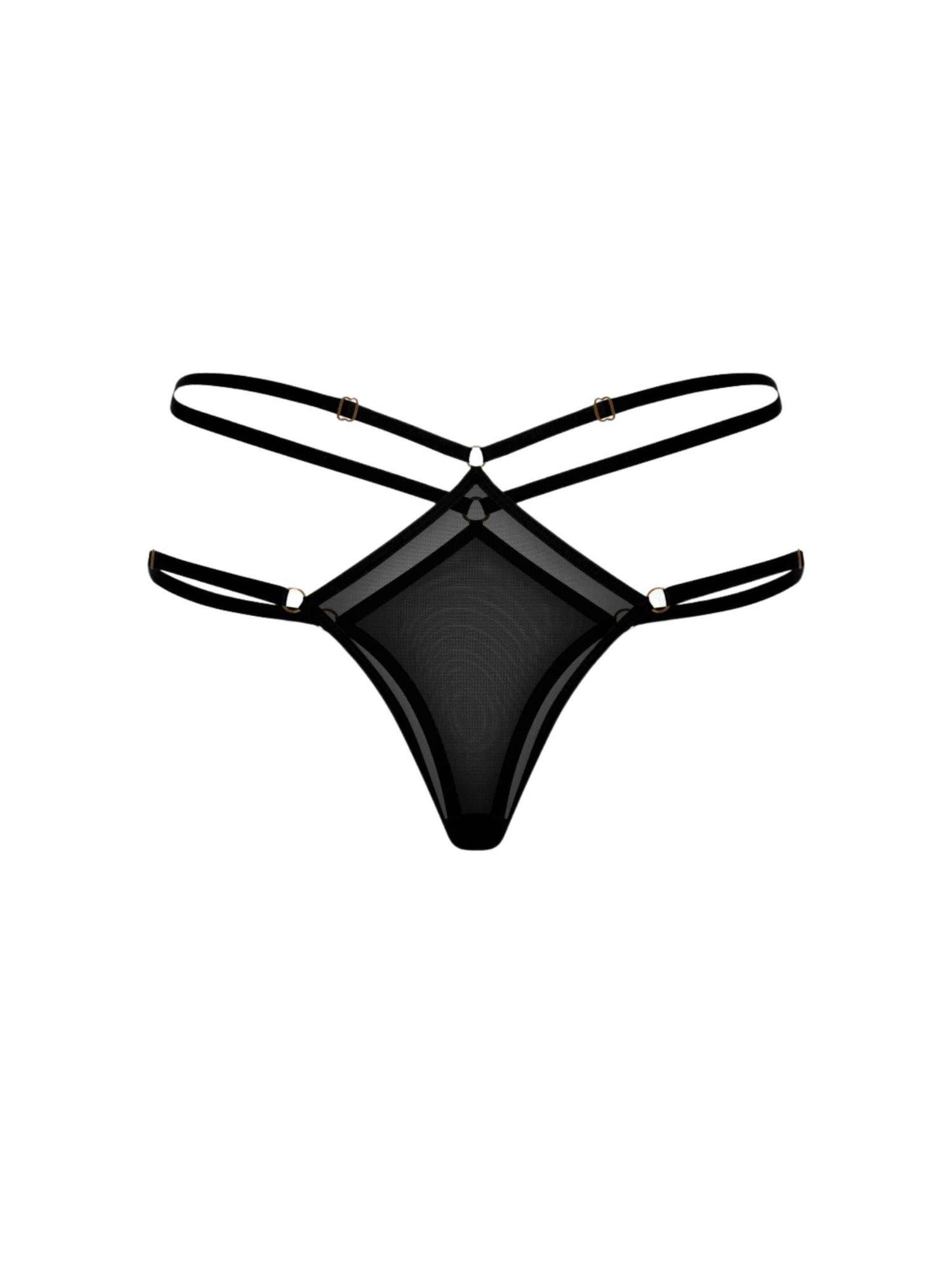 PROMEES String 'reina'‌‌‌‌‌‌‌‌ in Schwarz: Vorderseite